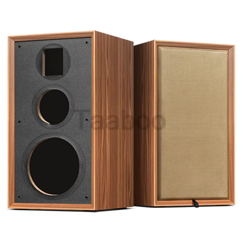 8-Inch Three-Way Labyrinth Passive Speaker Enclosure for DIY Hi-Fi Bookshelf Home Audio - Handmade Wooden Box