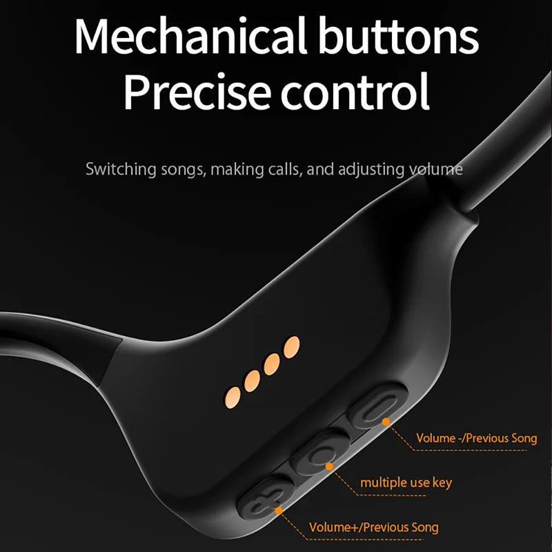 GS06 Swimming Earphone Professional Waterproof IP68 Wireless Open Wearable BT 5.4 32GB MP3 Sport Bone Conduction Headphone